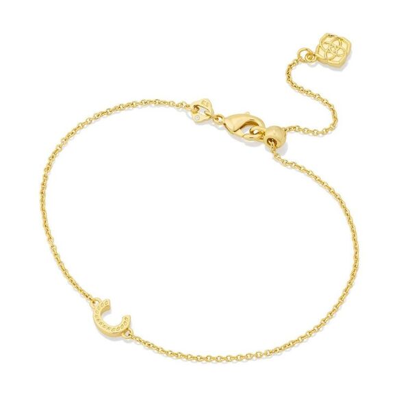 Kendra Scott Jewelry - Kendra Scott -  Mini Initial "C" Delicate Chain Brace Gold